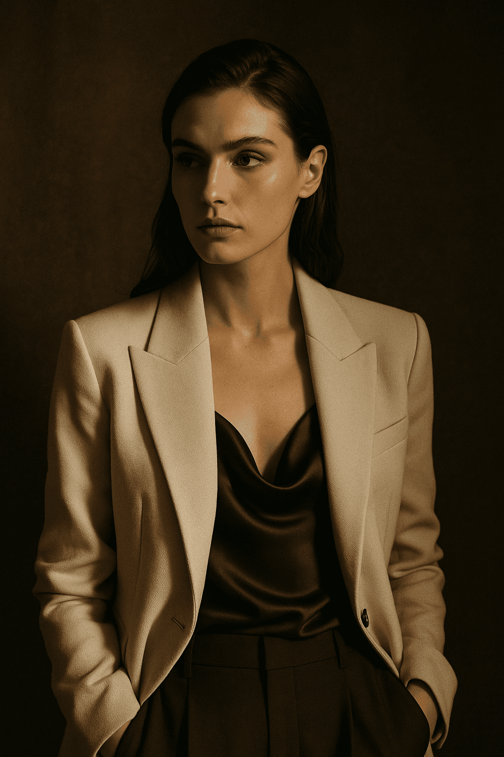 An AI-generated editorial portrait